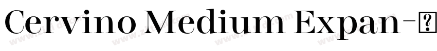 Cervino Medium Expan字体转换
